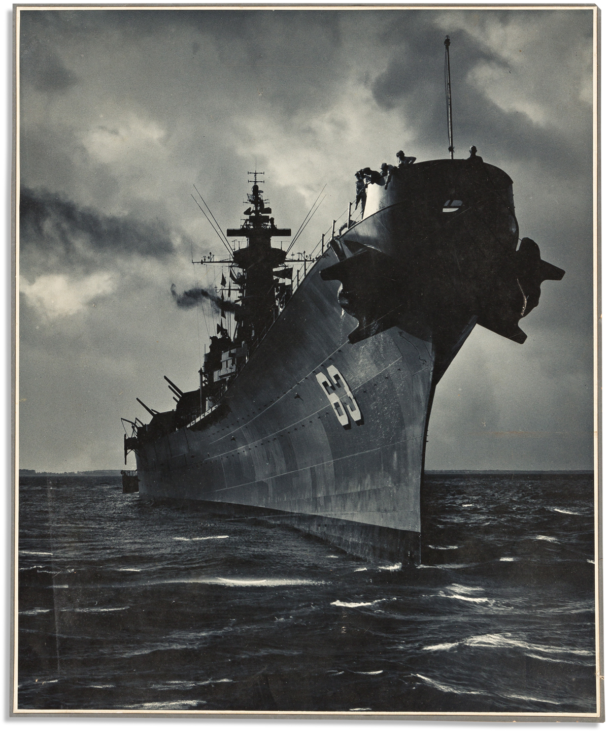 (NAVY.) A. Aubrey Bodine; photographer. Large photograph of the USS Missouri.